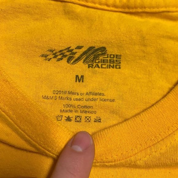 vintage nascar yellow colab crew tee - Picture 4 of 5